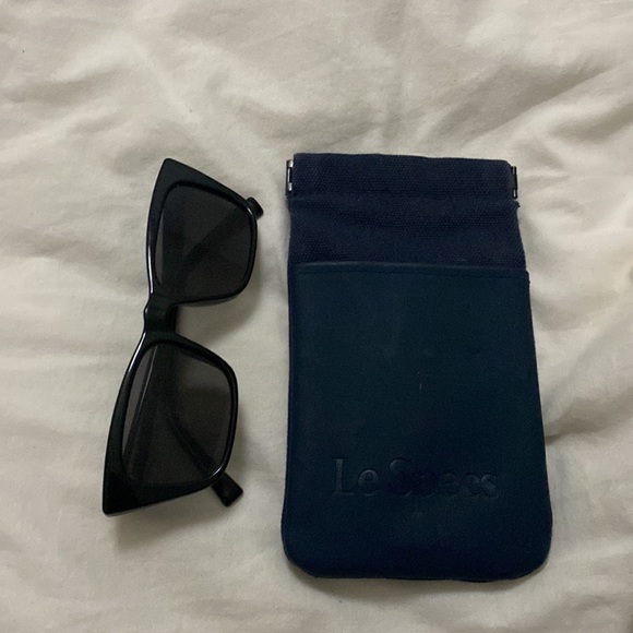 Le Specs I FEEL LOVE SUNGLASSES Designer - Black - Picture 7 of 7